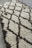 Handmade Boucherouite Rug 2.6 X 5.9 FT