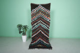 Moroccan Berber Rug – 2.6 x 7 ft | Multicolor Chevron Pattern