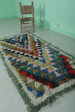 Colorful Runner Rug – 2.5 FT x 5.5 FT | Handmade Moroccan Design