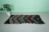 Moroccan Berber Rug – 2.6 x 7 ft | Multicolor Chevron Pattern