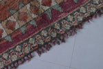 Vintage Moroccan Rug 6.5 x 10.1 Ft Handwoven Berber Pattern | Unique Decor