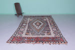 Vintage Moroccan Rug - 5.7 x 10 FT | Bold Geometric Tribal Carpet