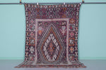 Vintage Moroccan Rug - 5.7 x 10 FT | Bold Geometric Tribal Carpet