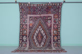 Vintage Moroccan Rug - 5.7 x 10 FT | Bold Geometric Tribal Carpet