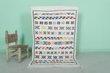 Handwoven Moroccan Rug with Colorful Tribal Patterns – 3.2 FT x 5.1 FT