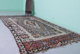 Vintage Moroccan Rug - 5.7 x 10 FT | Bold Geometric Tribal Carpet