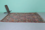 Vintage Moroccan Rug 6.2 x 9.6 Ft Handwoven Geometric Pattern | Artisan Decor