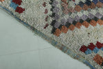 Vibrant Moroccan Berber Rug - Multi-Color Checkered Design 4.3 X 7.4 Feet