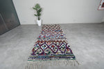 Handmade Boucherouite Rug 4.3 x 10.8 FT
