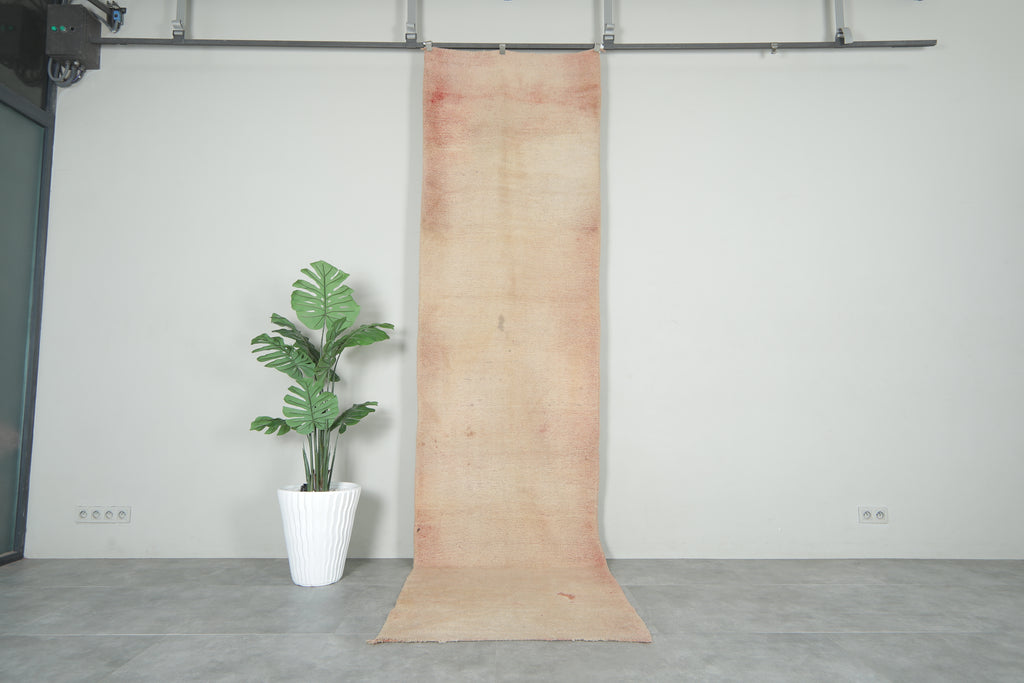 Moroccan rug runner 3.2 ft x 12.2 ft - Handmade