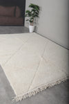 Handmade Beni Ourain Rug 6.8x9.6 ft - Wool Moroccan Berber Rug