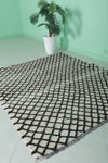Classic Moroccan Berber Rug - Neutral Diamond Pattern