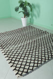 Classic Moroccan Berber Rug - Neutral Diamond Pattern