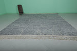 9.5 x 12.3 FT Large Moroccan Rug – Elegant Gray with Abstract Lines