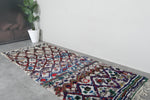 Handmade Boucherouite Rug 4.3 x 10.8 FT