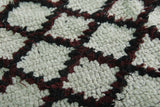 Classic Moroccan Berber Rug - Neutral Diamond Pattern