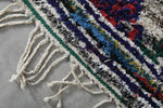 Handmade Boucherouite Rug 4.3 x 10.8 FT