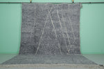 9.5 x 12.3 FT Large Moroccan Rug – Elegant Gray with Abstract Lines