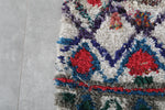 Handmade Boucherouite Rug 4.3 x 10.8 FT