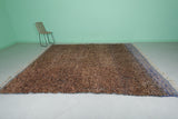 Handwoven Moroccan Rug 9 X 10 Feet - Earthy Brown with Subtle Patterns