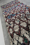 Handmade Boucherouite Rug 4.3 x 10.8 FT