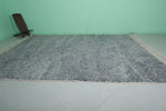 9.5 x 12.3 FT Large Moroccan Rug – Elegant Gray with Abstract Lines