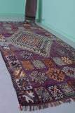 Vintage Moroccan Rug 4.9 x 10.9 Ft Handwoven Geometric Pattern | Boho Decor