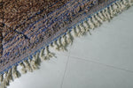 Handwoven Moroccan Rug 9 X 10 Feet - Earthy Brown with Subtle Patterns