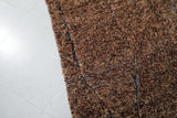 Handwoven Moroccan Rug 9 X 10 Feet - Earthy Brown with Subtle Patterns