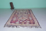 Vintage Moroccan Rug 6.3 x 10.2 Ft Handwoven Floral Pattern | Boho Home Decor