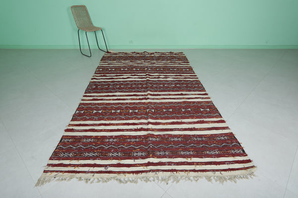 Zemmour Moroccan blanket 5.3 x 9.4 FT – Handwoven heritage textile