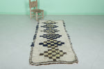 Moroccan Berber Rug – 2.5 x 5.9 ft | Handmade Geometric Wool Carpet