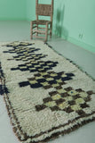 Moroccan Berber Rug – 2.5 x 5.9 ft | Handmade Geometric Wool Carpet