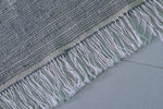 Moroccan Rug – Subtle Gray with Fringe Detailing | 3.1 FT x 4.9 FT