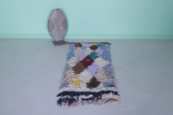 Small Colorful Berber Moroccan Rug – 2 FT X 5.1 FT