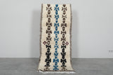 Azilal Rug 2.5 x 6.2 ft Moroccan Handmade Wool Carpet
