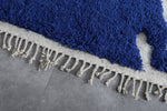 Beni ourain Moroccan Rug - Custom Berber Rug - Moroccan Blue rug