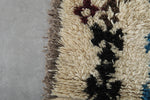 Azilal Rug 2.5 x 6.2 ft Moroccan Handmade Wool Carpet