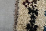Azilal Rug 2.5 x 6.2 ft Moroccan Handmade Wool Carpet