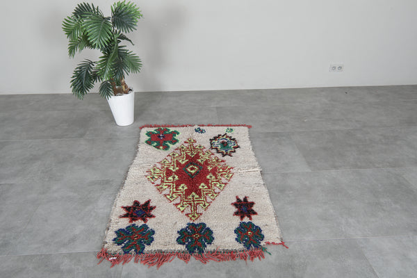 Azilal rug 3.1 x 4.5 ft handmade Moroccan tribal rug