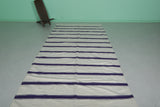 Moroccan Runner Rug – Large 5.6 FT X 13.5 FT Striped Carpet for Hallways