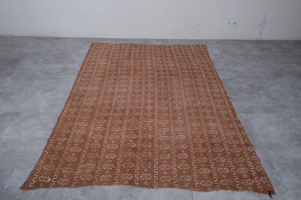 Handwoven Kilim 5 FT x 7.2 FT – Moroccan Wool Rug with Classic Design