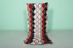Handmade Wool Diamond Pattern 2.2 FT X 5.9 FT