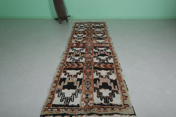 Vintage Runner Handmade Moroccan Rug – 3.6 FT X 12.2 FT