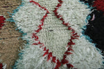 Handmade Wool Diamond Pattern 2.2 FT X 5.9 FT