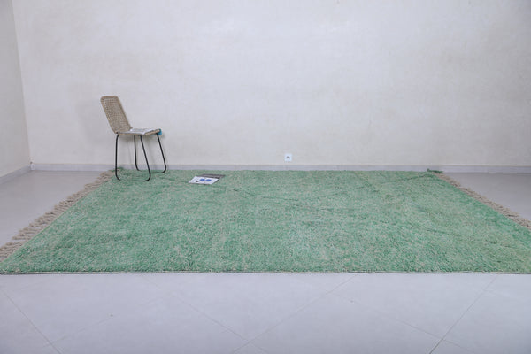 Green wool Custom size Moroccan Rug