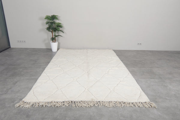 Beni ourain rug 6.5x9.8 ft - Handmade Moroccan berber area rug