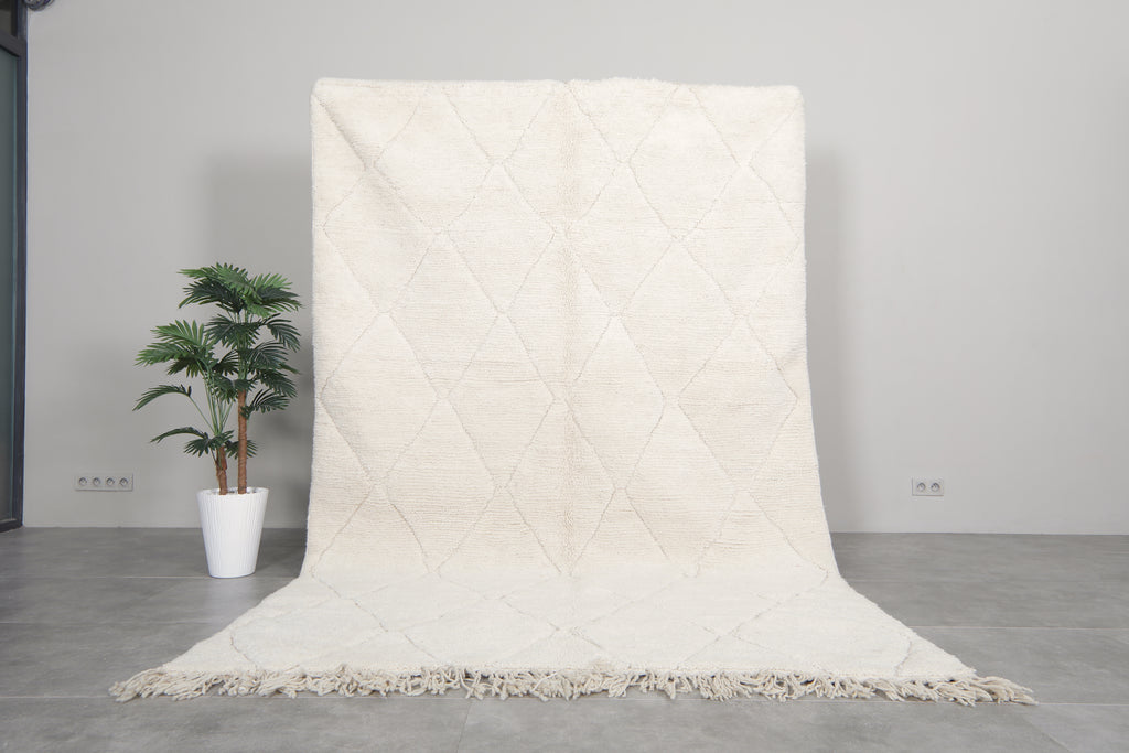 Beni ourain rug 6.5x9.8 ft - Handmade Moroccan berber area rug