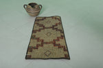 Tuareg Rug - 1.4 x 2.8 ft Handwoven Natural Fiber Mat