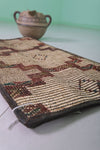 Tuareg Rug - 1.4 x 2.8 ft Handwoven Natural Fiber Mat